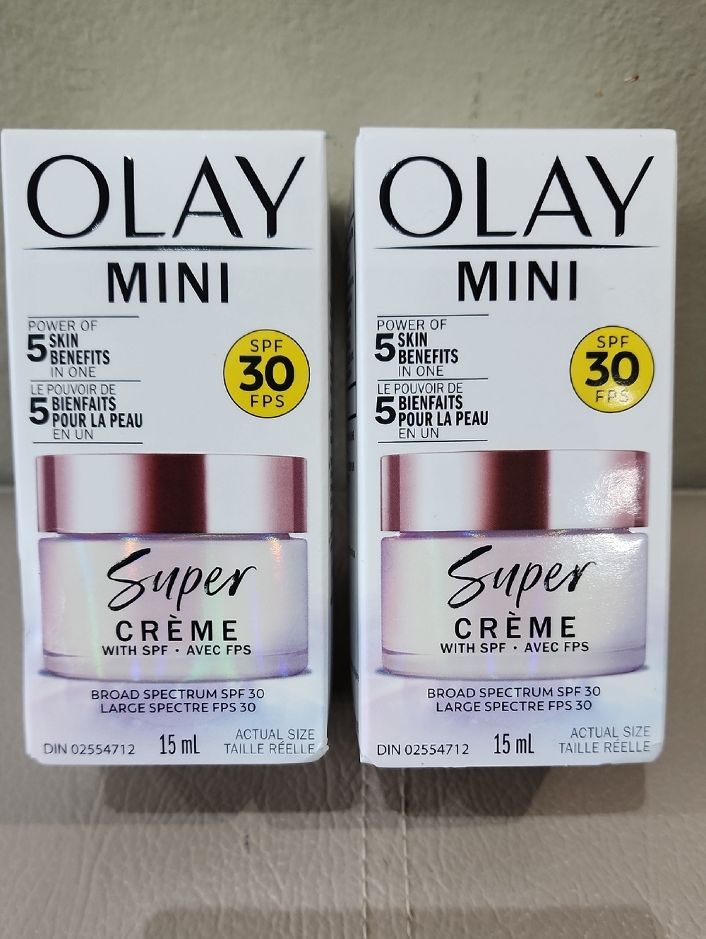 OLAY Mini Super Crème SPF 30 -15ml (Lot Of 2)